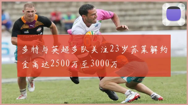 多特与英超多队关注23岁苏莱解约金高达2500万至3000万